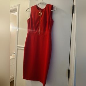 Calvin Klein size 4 red dress